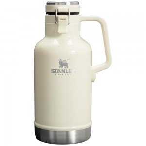 Beige Stanley Classic Easy-Pour Insulated Beer Growler | 64 OZ Water Bottles | 32506NJGY