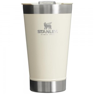 Beige Stanley Classic Stay Chill Insulated Beer Pint | 16OZ Tumbler Water Bottles | 15280UIAH