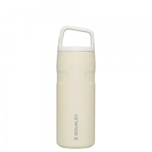 Beige Stanley IceFlow™ Bottle with Cap and Carry+ Lid | 16 OZ Water Bottles | 93806YAQD