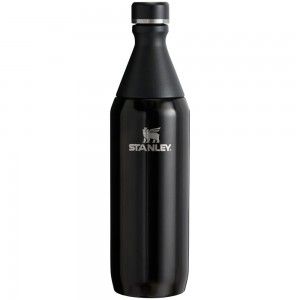 Black 2.0 Stanley All Day Slim Bottle | 20 OZ Water Bottles | 91502YDAH