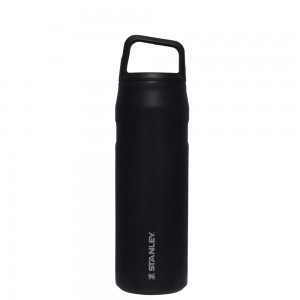 Black Glimmer Stanley IceFlow™ Bottle with Cap and Carry+ Lid | 24 OZ Water Bottles | 59620MNQF