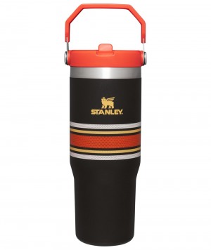 Black Mesh Stanley The Varsity Iceflow™ Flip Straw Tumbler | 30 OZ Water Bottles | 19726RSDM