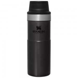 Black Stanley Classic Trigger Action Travel Insulated Coffee Tumbler | 16 OZ Mugs | 03584CKBF