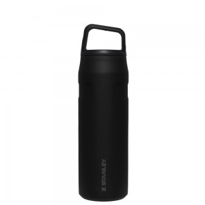 Black Stanley IceFlow™ Bottle with Cap and Carry+ Lid | 24 OZ Water Bottles | 04281KWOQ