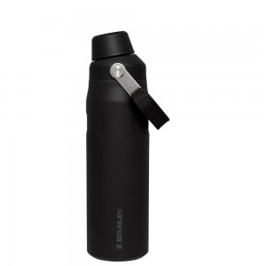 Black Stanley IceFlow Insulated Bottle with Fast Flow Lid | 24 OZ Water Bottles | 79482MJLE