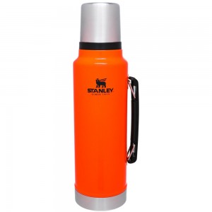 Blaze Orange Stanley Classic Legendary Vacuum Insulated Bottle | Sportsman | 1.5 QT Vacuum Bottles | 07239ILTR