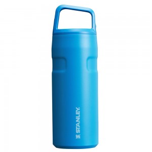 Blue Stanley IceFlow™ Bottle with Cap and Carry+ Lid | 16 OZ Water Bottles | 64038FBCJ