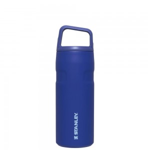 Blue Stanley IceFlow™ Bottle with Cap and Carry+ Lid | 16 OZ Water Bottles | 84753ZNIR