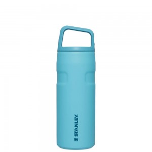 Blue Stanley IceFlow™ Bottle with Cap and Carry+ Lid | 16 OZ Water Bottles | 90586CKFR