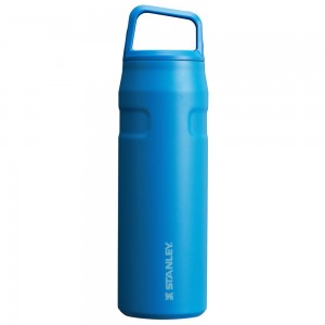 Blue Stanley IceFlow™ Bottle with Cap and Carry+ Lid | 24 OZ Water Bottles | 13875YFVS