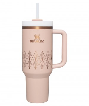 Blush Gloss Deco Stanley Deco Collection Quencher H2.0 FlowState™ Tumbler | 40 OZ Water Bottles | 26497TQOG