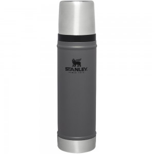 Charcoal Grey Stanley Classic Legendary Vacuum Insulated Water Bottle | 20 OZ Vacuum Bottles | 93178HWKV