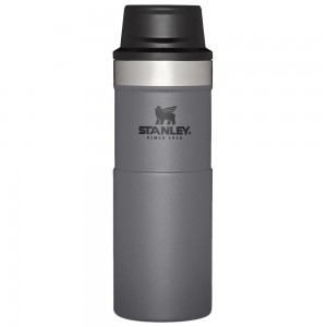 Charcoal Grey Stanley Classic Trigger Action Travel Insulated Coffee Tumbler | 16 OZ Mugs | 54192IJKV