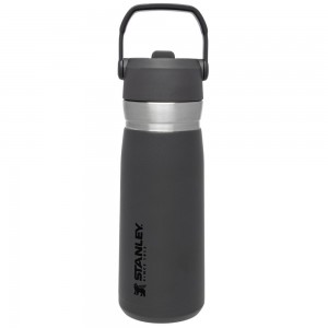 Charcoal Grey Stanley Go Flip Straw Water Bottle | 22 OZ | Insulated Bottle Water Bottles | 18659XURC