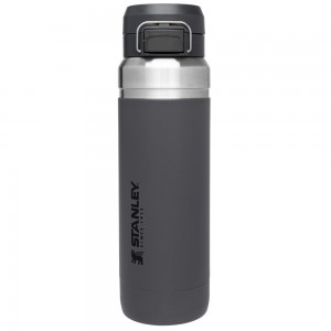 Charcoal Grey Stanley The Quick Flip Go | 36 OZ Water Bottles | 57641TNYW