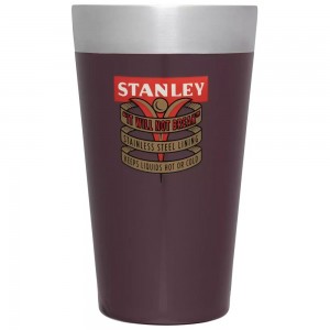 Dark Red Stanley The Milestones Stacking Beer Pint | 16 OZ | Insulated Stainless Steel Water Bottles | 39710HUPX