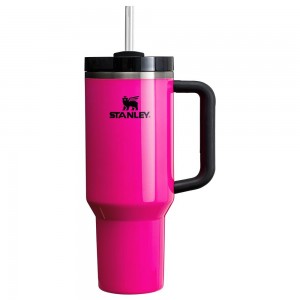 Electric Pink Stanley The Neon Quencher H2.0 FlowState™ | 40 OZ Tumbler | 14935GIRF