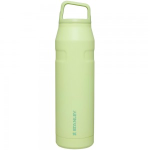 Green Stanley IceFlow™ Bottle with Cap and Carry+ Lid | 36 OZ Water Bottles | 56248XRPA