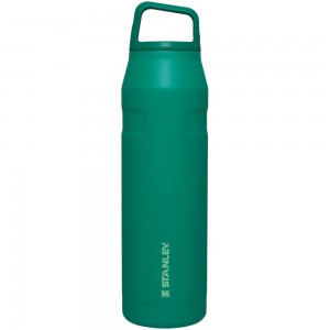 Green Stanley IceFlow™ Bottle with Cap and Carry+ Lid | 36 OZ Water Bottles | 29341VYLC