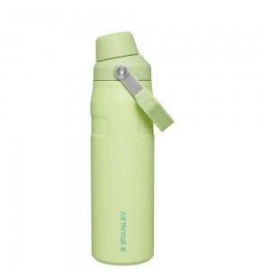 Green Stanley IceFlow Insulated Bottle with Fast Flow Lid | 24 OZ Water Bottles | 58241PEOX