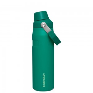 Green Stanley IceFlow Insulated Bottle with Fast Flow Lid | 24 OZ Water Bottles | 41972QNKP