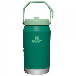 Green Stanley The IceFlow Flip Straw Jug | 64 OZ | Insulated JUGS | 40561FMKJ