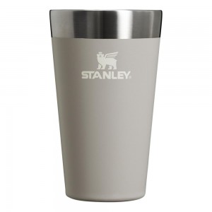 Grey Stanley Adventure Stacking Stainless Steel Beer Pint | 16OZ Tumbler Water Bottles | 10625YGNU