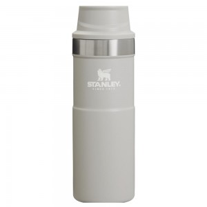 Grey Stanley Classic Trigger Action Travel Insulated Coffee Tumbler | 16 OZ Mugs | 57930TLGO