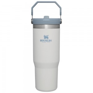 Grey Stanley The IceFlow Flip Straw Tumbler | 30 OZ | Insulated Water Water Bottles | 29314LBAM