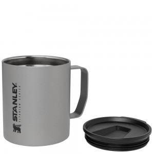 Grey Stanley Titanium Camp | 12 OZ | Insulated Travel Tumbler Mugs | 83107ZWNS