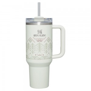 Grey Stanley Winterscape Quencher H2.0 FlowState™ | 40 OZ Tumbler | 65403ZGDR