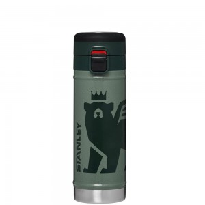 Hammertone Green Cub Stanley The Wild Imagination Flowsteady™ Big Bear Bottle | 17 OZ Water Bottles | 07415FNDZ