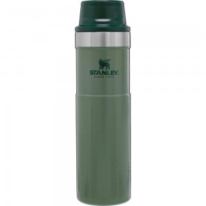 Hammertone Green Stanley Classic Trigger Action Travel Insulated Coffee Tumbler | 20 OZ Mugs | 64579NOJQ