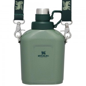 Hammertone Green Stanley The Legendary Classic Insulated Canteen | 1.1QT Water Bottles | 49681EGWF