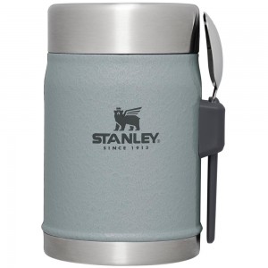 Hammertone Silver Stanley Classic Legendary Insulated + Spork | 14 OZ Food Jars | 57482QIHB