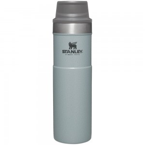 Hammertone Silver Stanley Classic Trigger Action Travel Insulated Coffee Tumbler | 20 OZ Mugs | 24597RJEH