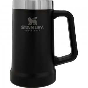 Matte Black Stanley Adventure Big Grip Beer Stein | 24OZ Mugs Water Bottles | 41537JGTO