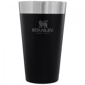 Matte Black Stanley Adventure Stacking Stainless Steel Beer Pint | 16OZ Tumbler Water Bottles | 71290CYKU