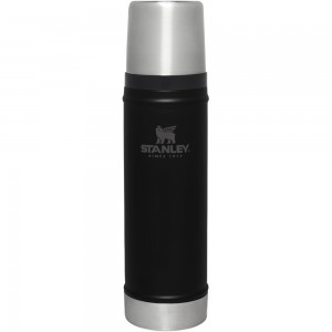 Matte Black Stanley Classic Legendary Vacuum Insulated Water Bottle | 20 OZ Vacuum Bottles | 60487RJNA