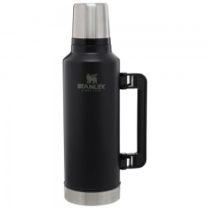 Matte Black Stanley Classic Legendary Vacuum Insulated Bottle | 2 QT Vacuum Bottles | 17596VNAD