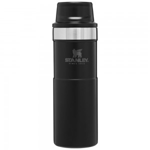 Matte Black Stanley Classic Trigger Action Travel Insulated Coffee Tumbler | 16 OZ Mugs | 27086JPGM