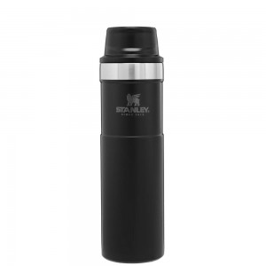 Matte Black Stanley Classic Trigger Action Travel Insulated Coffee Tumbler | 20 OZ Mugs | 53764PMUL