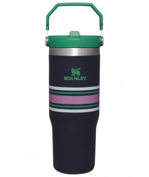 Navy Mesh Stanley The Varsity Iceflow™ Flip Straw Tumbler | 30 OZ Water Bottles | 28476EUAY