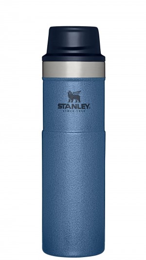 Navy Stanley Classic Trigger Action Travel Insulated Coffee Tumbler | 20 OZ Mugs | 65209XTND