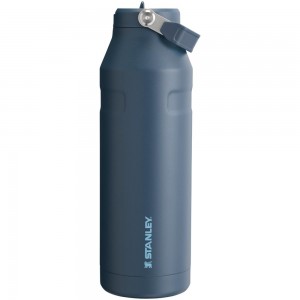 Navy Stanley The IceFlow™ Bottle with Flip Straw Lid | 50 OZ Water Bottles | 39058PIRG