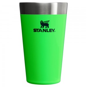 Neon Green Stanley The Neon Adventure Stacking Beer Pint | 16 OZ Water Bottles | 08196JHCN