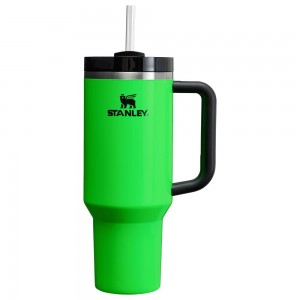 Neon Green Stanley The Neon Quencher H2.0 FlowState™ | 40 OZ Tumbler | 05317IHVC