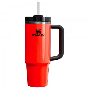 Neon Orange Stanley The Neon Quencher H2.0 FlowState™ | 30 OZ Tumbler | 78526HEOI