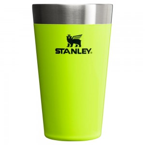 Neon Yellow Stanley The Neon Adventure Stacking Beer Pint | 16 OZ Water Bottles | 70681TJBN