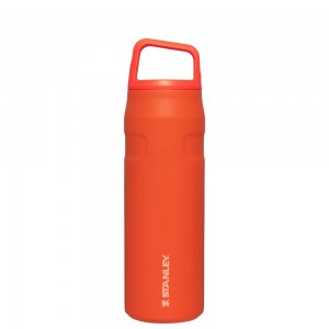 Orange Stanley IceFlow™ Bottle with Cap and Carry+ Lid | 24 OZ Water Bottles | 47839QSXP